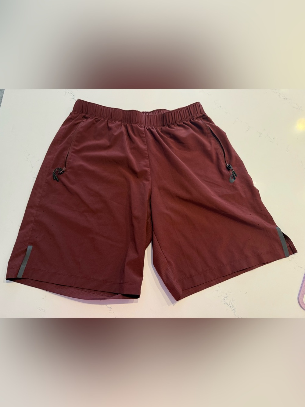 Asics Men's Athletic Shorts - Maroon